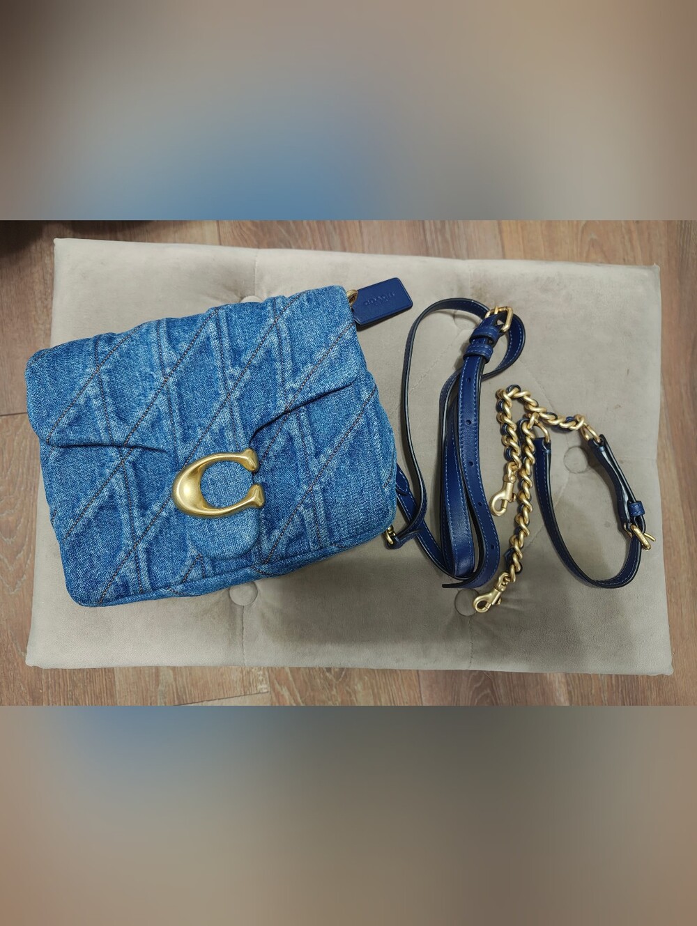 Coach Times Square Tabby In Denim